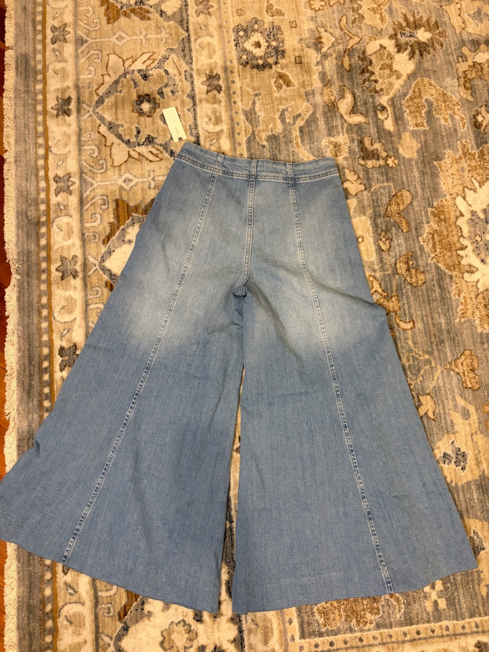 Pilcro Light Blue High-Rise Wide-Leg Jeans - Picture 3 of 8